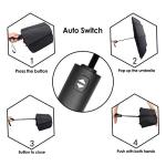 JIGUOOR Windproof Strong Umbrella - Compact, Light, Automatic, Portable - Wind Resistant, Folding Backpack Auto Open/Close 12 Ribs Umbrella for Rain - Men and Women (Navy Blue)