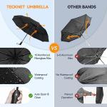 TECKNET Compact Windproof Automatic Travel Umbrella