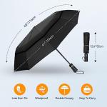 TECKNET Compact Windproof Automatic Travel Umbrella