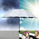 Compact UV Protection Umbrella for Women - Beige