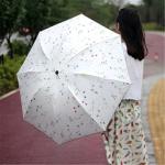 Compact UV Protection Umbrella for Women - Beige