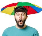 Colorful Umbrella Hat - Foldable Sun & Rain Shade