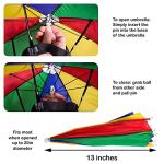 Colorful Umbrella Hat - Foldable Sun & Rain Shade
