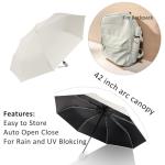 Compact UV Protection Travel Umbrella - Windproof & Portable