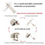 Compact UV Protection Travel Umbrella - Windproof & Portable