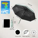 Compact French Travel Umbrella with UV Protection