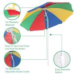 5.3ft Garden Parasol Umbrella for Sun Protection