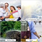 Compact Pink Travel Umbrella - Windproof & UV Protection