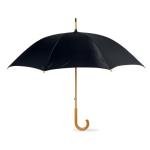 Classic Black Crook Handle Windproof Umbrella