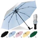 UV Protection 46-Inch Windproof Travel Umbrella