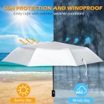 UV Protection 46-Inch Windproof Travel Umbrella