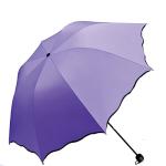 Compact UPF 50 Sun Umbrella for Women - Clove Purple