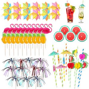 80pcs Cocktail Accessories Pack for Summer Parties