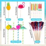 80pcs Cocktail Accessories Pack for Summer Parties