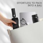 Lychico Compact Windproof Travel Umbrella - Black