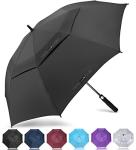 ZOMAKE 62-Inch Windproof Golf Umbrella - Black