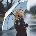 UV Protection 46-Inch Windproof Travel Umbrella