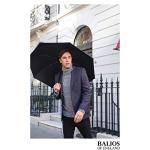 Balios Windproof Travel Umbrella with Hardwood Handle