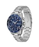 BOSS Men's Silver Chronograph Watch - Admiral Collection