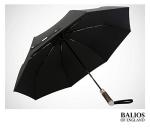 Balios Windproof Travel Umbrella with Hardwood Handle