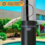 2M Ivory Beach Umbrella with UV Protection