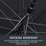 ZOMAKE 62-Inch Windproof Golf Umbrella - Black