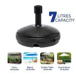 Heavy Duty Umbrella Base for Patios, Black