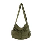 HUALEENA Large Green Canvas Crossbody Bag