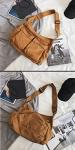 HUALEENA Large Green Canvas Crossbody Bag