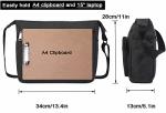 JAKAGO Black Canvas Messenger Bag for All Occasions
