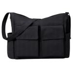 RZMAYIS Canvas Laptop Messenger Bag - Black