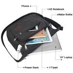 JAKAGO Black Canvas Messenger Bag for All Occasions