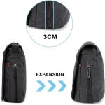Men's Canvas Shoulder Bag for Work and Travel
