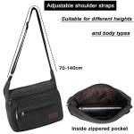 JAKAGO Black Canvas Messenger Bag for All Occasions