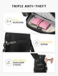 Lightweight Anti-Theft RFID Messenger Crossbody Bag