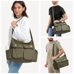 SKCOYH Large Multi-Pocket Canvas Messenger Bag