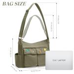 SKCOYH Large Multi-Pocket Canvas Messenger Bag