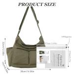 Large Canvas Messenger Bags for Women and Men