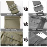 SKCOYH Large Multi-Pocket Canvas Messenger Bag