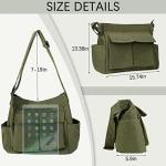 DKIIL NOIYB Large Canvas Crossbody Messenger Bag