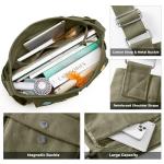SKCOYH Large Multi-Pocket Canvas Messenger Bag