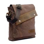 Yimidear Men's Retro Canvas Messenger Bag – Coffee