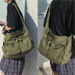 DKIIL NOIYB Large Canvas Crossbody Messenger Bag