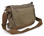 Vintage Army Green Canvas Crossbody Shoulder Bag