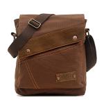 Yimidear Men's Retro Canvas Messenger Bag – Coffee