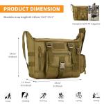 Tactical Crossbody Laptop Messenger Bag for Travel
