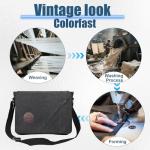 Eshow Men's Canvas Laptop Messenger Bag 14 Inch