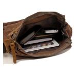Yimidear Men's Retro Canvas Messenger Bag – Coffee