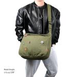 Captain Blues Large Canvas Crossbody Messenger Bag