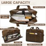 Waterproof Leather Messenger Bag for Men